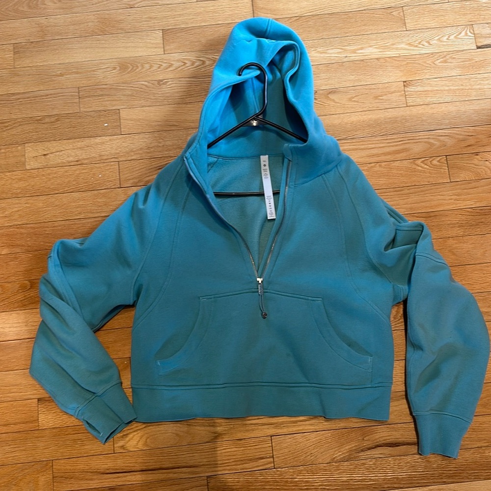 Lululemon Scuba Funnel Half-Zip Tidal Teal Size M/L